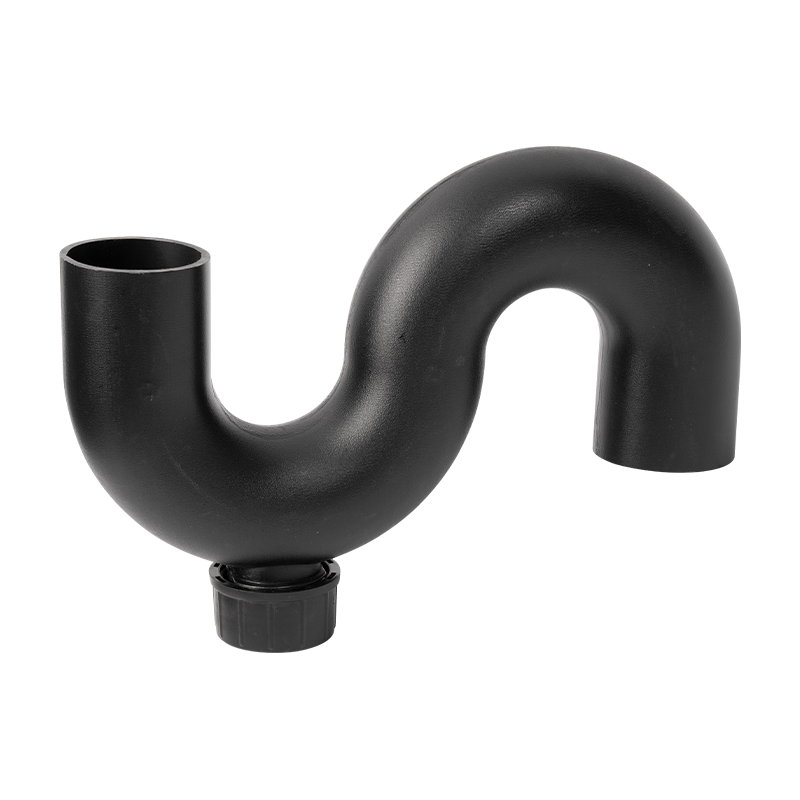 Fitting pipa PE S sabuk tikungan dengan port inspeksi
